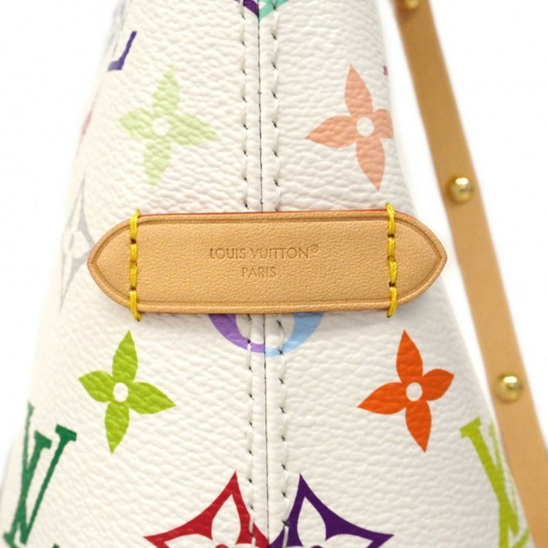 路易威登 Monogram Multicolor LV x TM Carryall EW M27578 白色女士單肩包-6