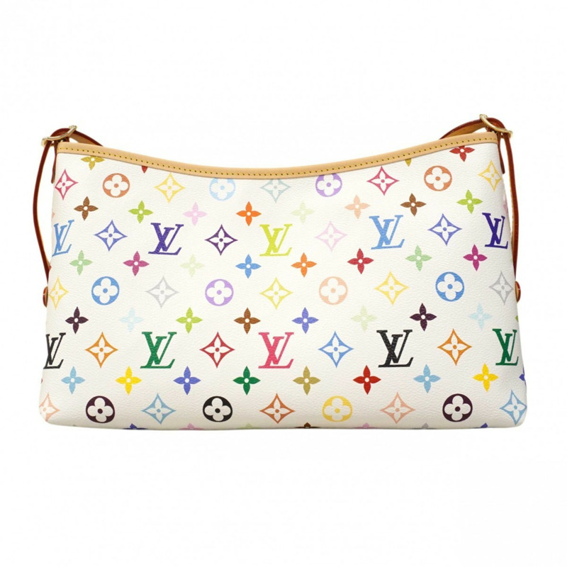 路易威登 Monogram Multicolor LV x TM Carryall EW M27578 白色女士單肩包-8