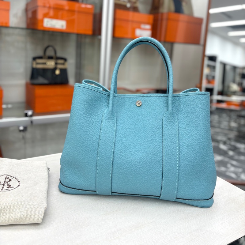 【近新閒置】愛馬仕 Hermes 馬卡龍藍花園36 x刻 country皮-1