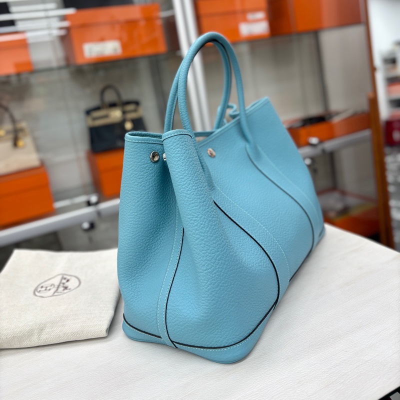 【近新閒置】愛馬仕 Hermes 馬卡龍藍花園36 x刻 country皮-2