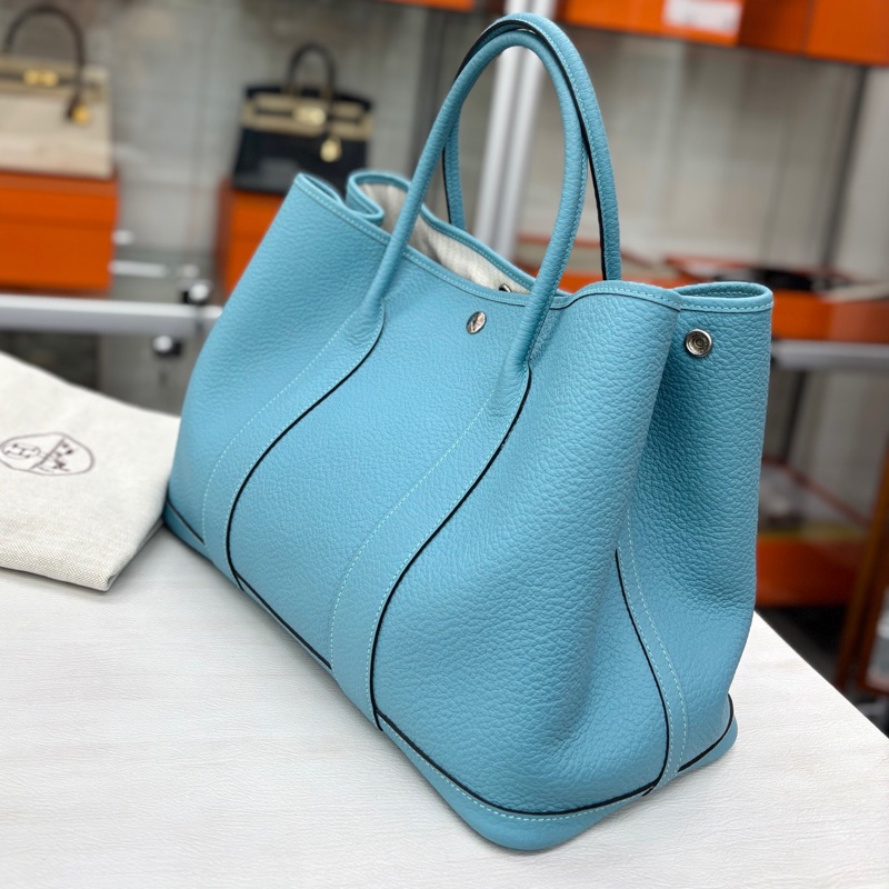 【近新閒置】愛馬仕 Hermes 馬卡龍藍花園36 x刻 country皮-3