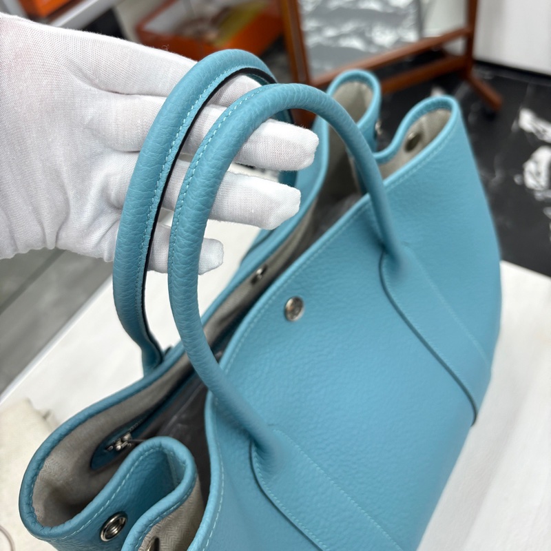 【近新閒置】愛馬仕 Hermes 馬卡龍藍花園36 x刻 country皮-4