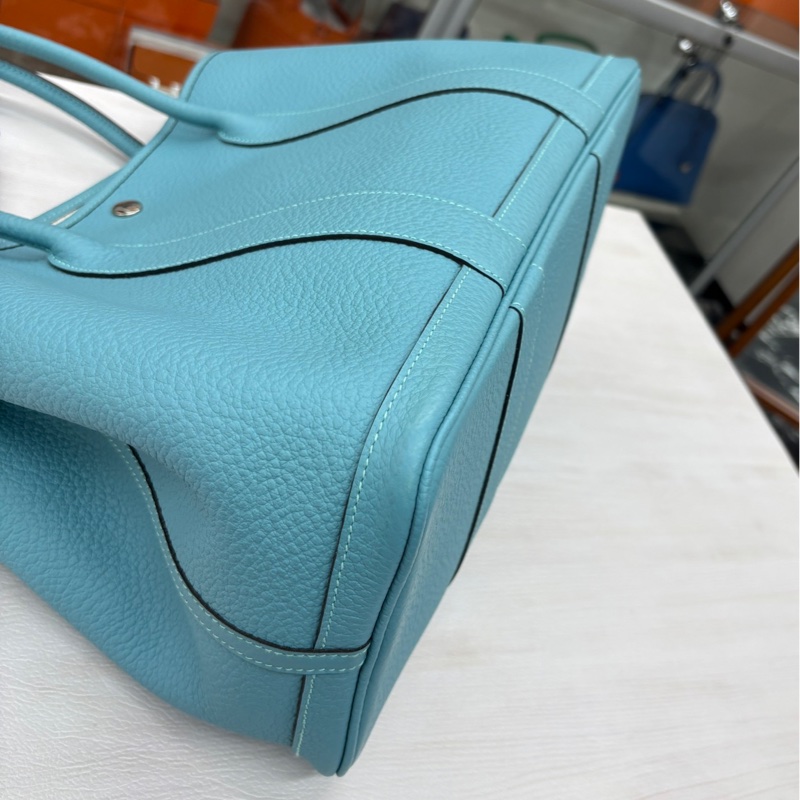 【近新閒置】愛馬仕 Hermes 馬卡龍藍花園36 x刻 country皮-5