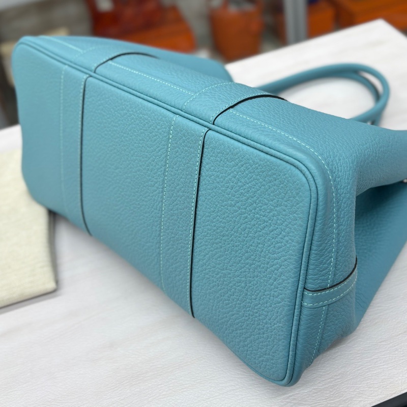 【近新閒置】愛馬仕 Hermes 馬卡龍藍花園36 x刻 country皮-6