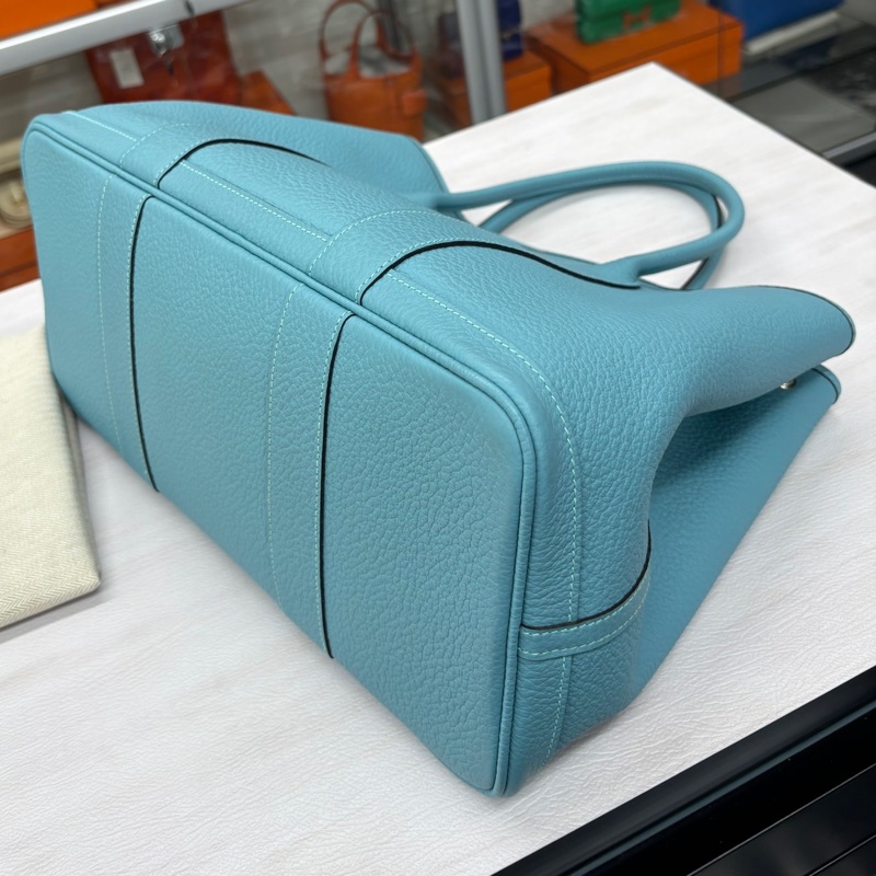 【近新閒置】愛馬仕 Hermes 馬卡龍藍花園36 x刻 country皮-7