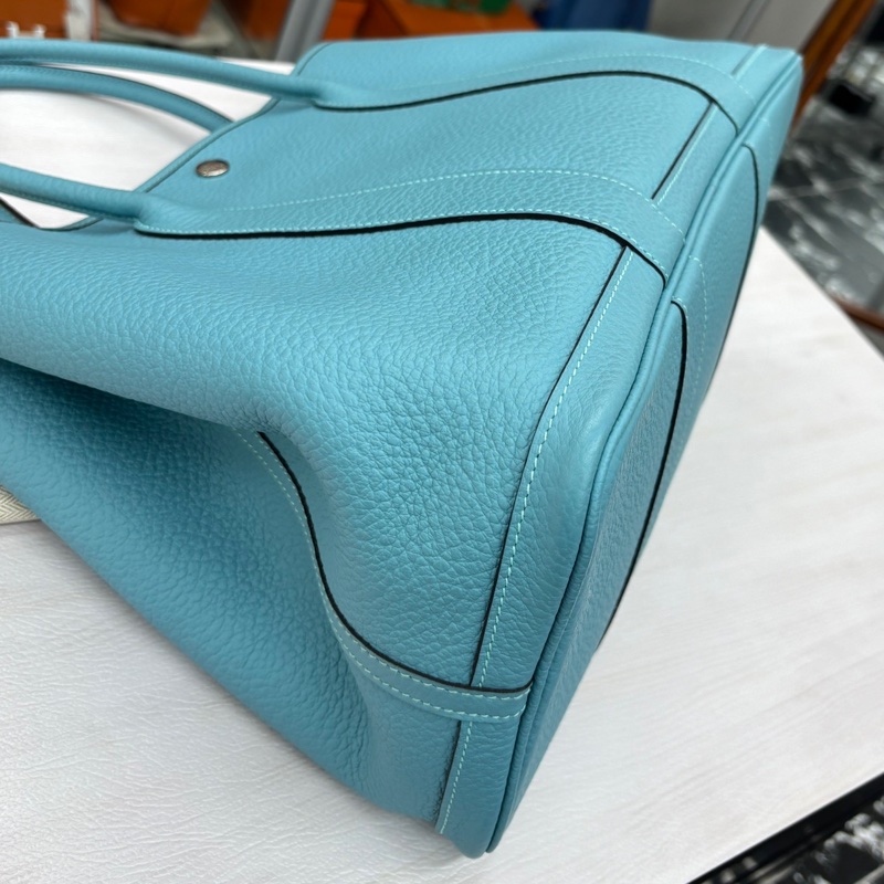 【近新閒置】愛馬仕 Hermes 馬卡龍藍花園36 x刻 country皮-8