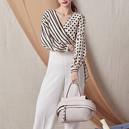 tod's tods wave  灰藍 斑鳩灰配藍  豆豆包 大嘴包 手提包 斜背包 肩背包 側背包-2