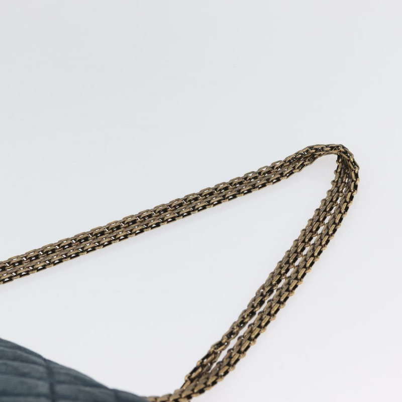 【日本直送】香奈兒雙蓋鏈條絎縫肩背包 牛仔藍 金色雙C標誌 正品 ki6569SAM-7