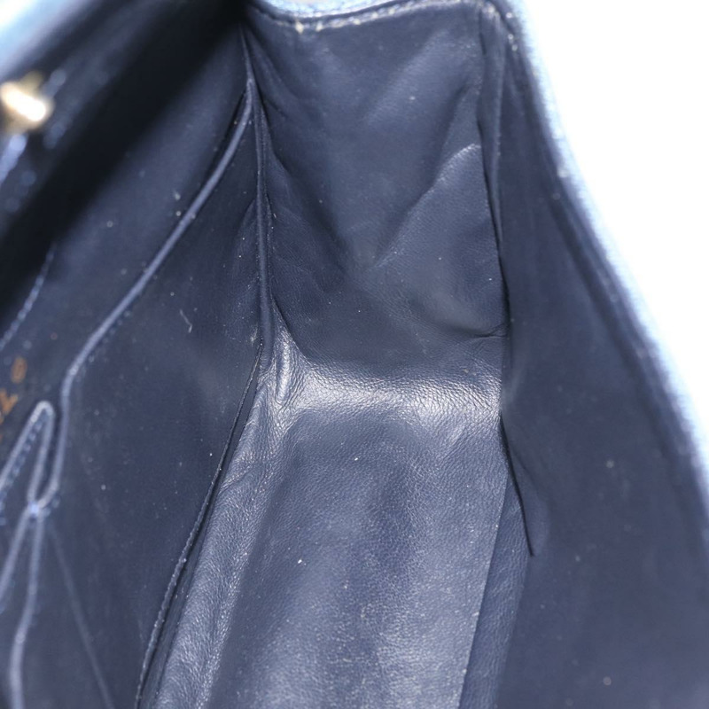 【日本直送】香奈兒雙蓋鏈條絎縫肩背包 牛仔藍 金色雙C標誌 正品 ki6569SAM-23