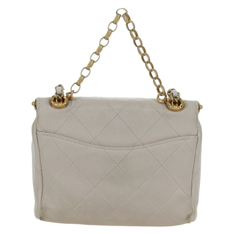 【日本直送】香奈兒鏈絎縫單肩包，羊皮材質，兩用，粉紅色金色雙C標誌，正品 ARZ510V-1