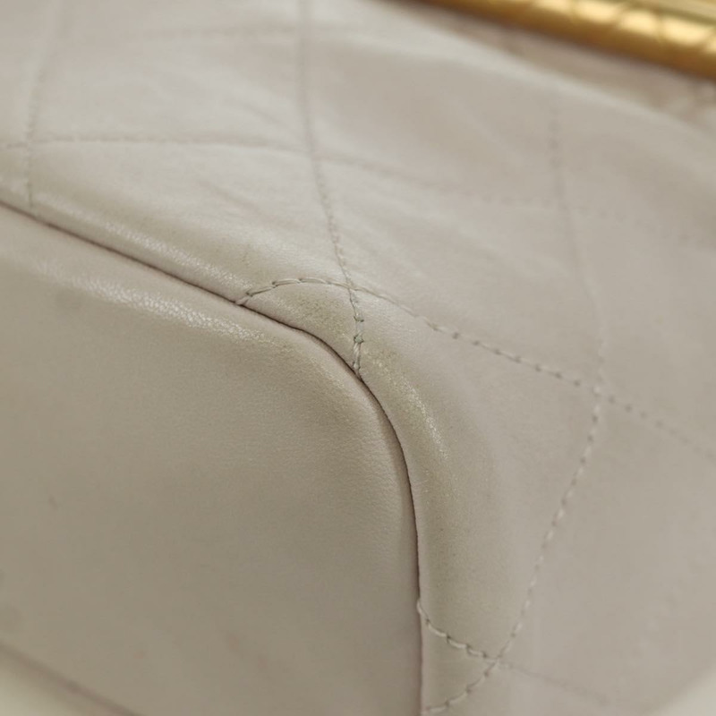 【日本直送】香奈兒鏈絎縫單肩包，羊皮材質，兩用，粉紅色金色雙C標誌，正品 ARZ510V-17