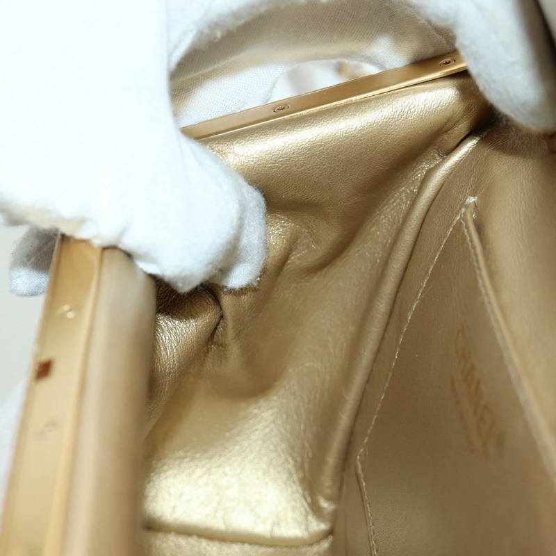 【日本直送】香奈兒鏈絎縫單肩包，羊皮材質，兩用，粉紅色金色雙C標誌，正品 ARZ510V-24