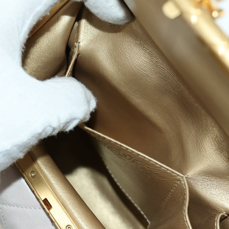 【日本直送】香奈兒鏈絎縫單肩包，羊皮材質，兩用，粉紅色金色雙C標誌，正品 ARZ510V-25