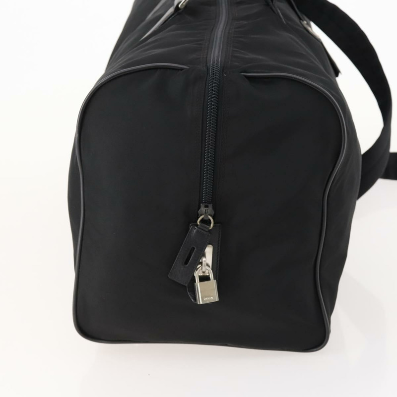 【日本直送】PRADA 波士頓包 尼龍 2way 黑色 銀色 Auth am11052V-3