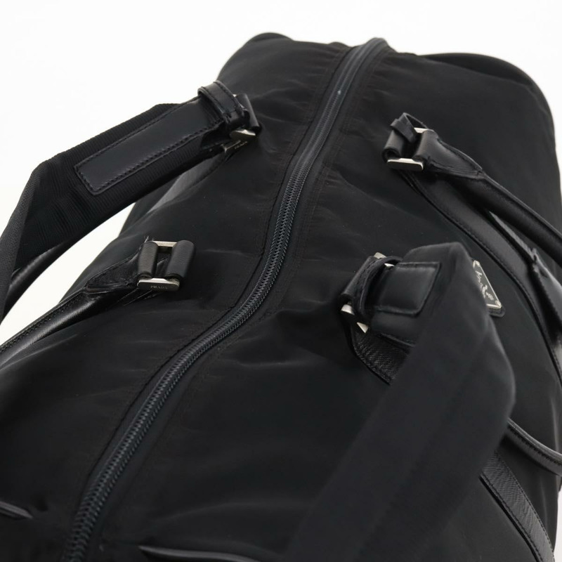 【日本直送】PRADA 波士頓包 尼龍 2way 黑色 銀色 Auth am11052V-5