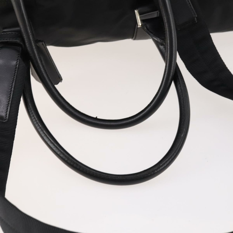 【日本直送】PRADA 波士頓包 尼龍 2way 黑色 銀色 Auth am11052V-7