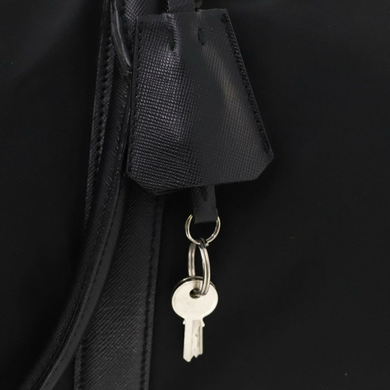 【日本直送】PRADA 波士頓包 尼龍 2way 黑色 銀色 Auth am11052V-8
