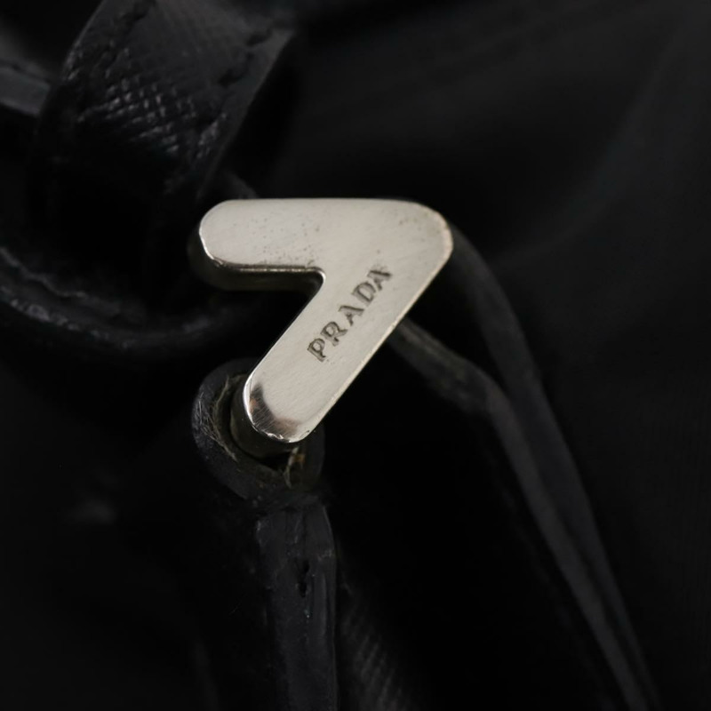 【日本直送】PRADA 波士頓包 尼龍 2way 黑色 銀色 Auth am11052V-9