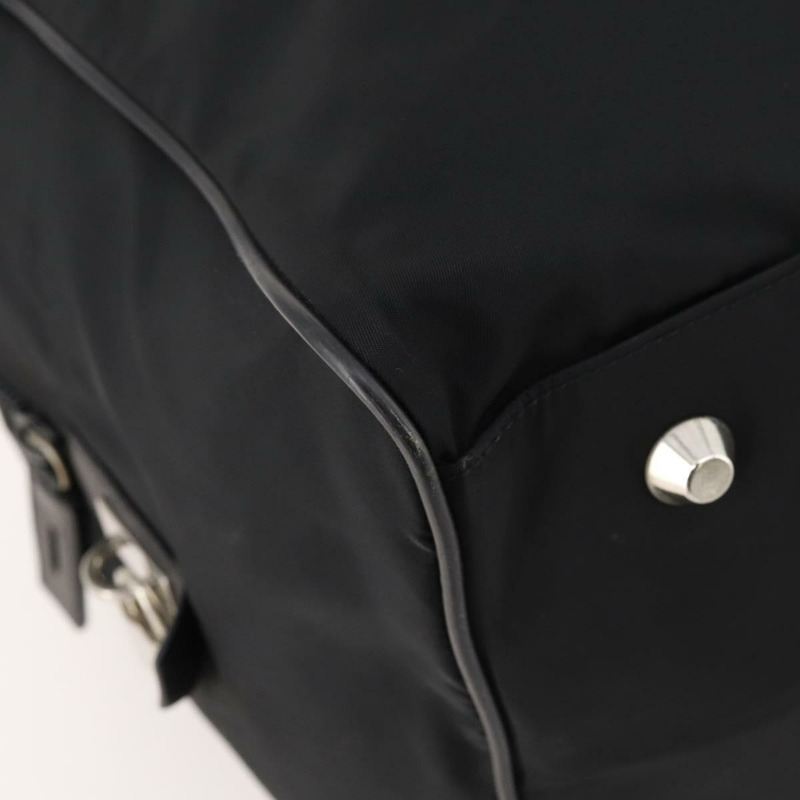 【日本直送】PRADA 波士頓包 尼龍 2way 黑色 銀色 Auth am11052V-16