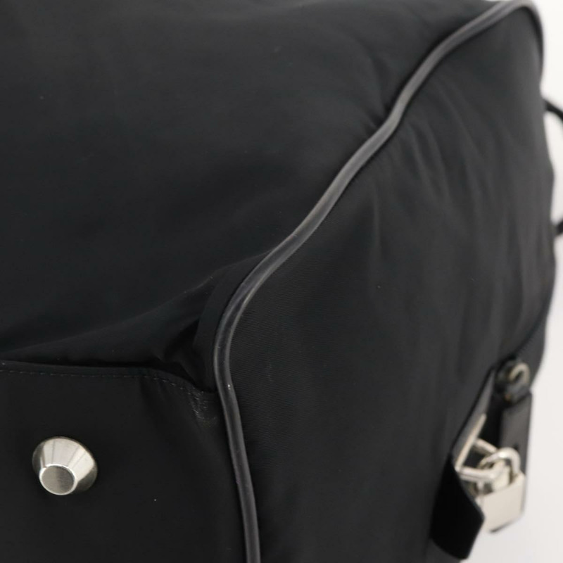 【日本直送】PRADA 波士頓包 尼龍 2way 黑色 銀色 Auth am11052V-17