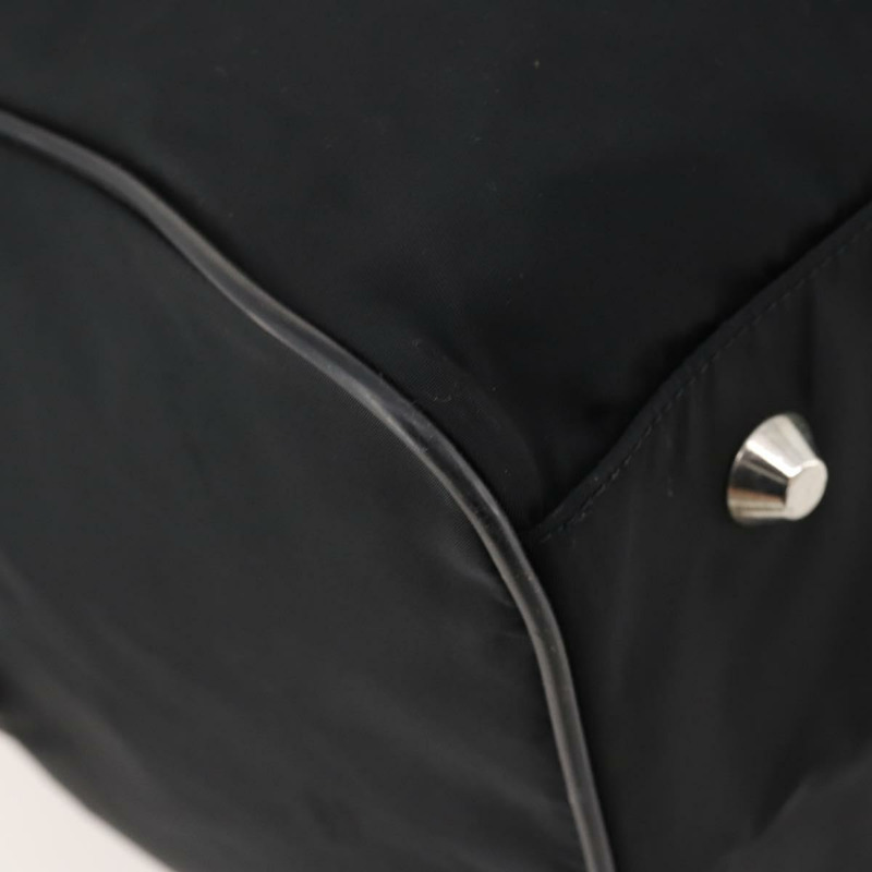 【日本直送】PRADA 波士頓包 尼龍 2way 黑色 銀色 Auth am11052V-18