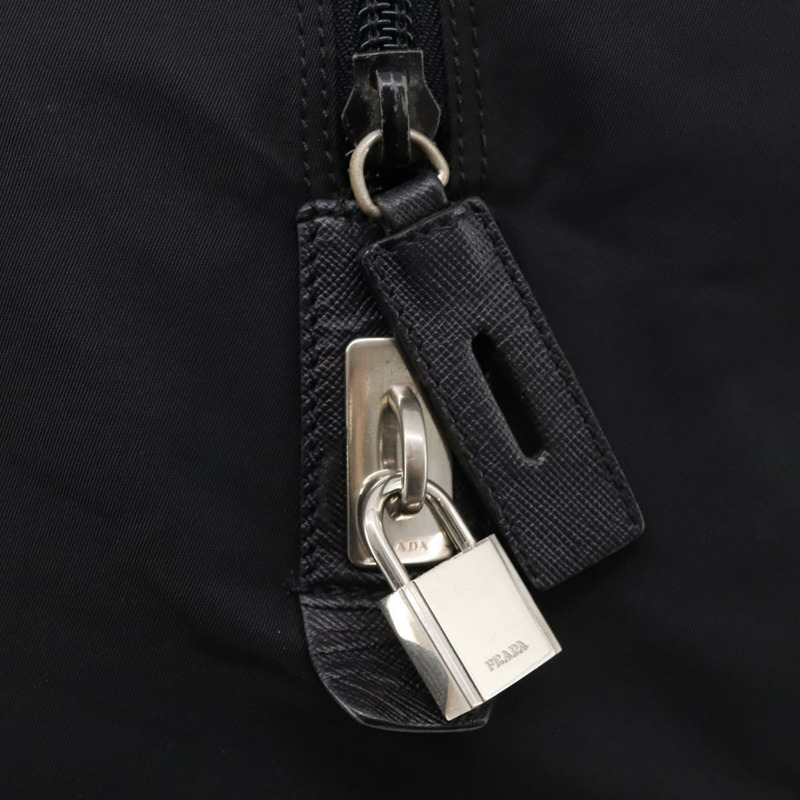【日本直送】PRADA 波士頓包 尼龍 2way 黑色 銀色 Auth am11052V-20