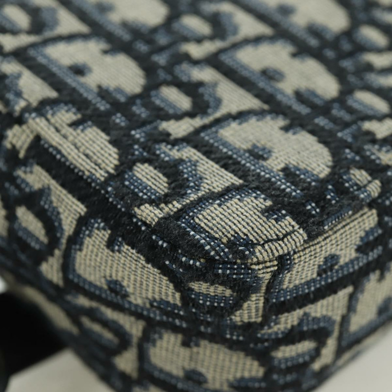 【日本直送】Christian Dior Trotter帆布腰包 海軍藍 金色 正品 BSZ700M-14