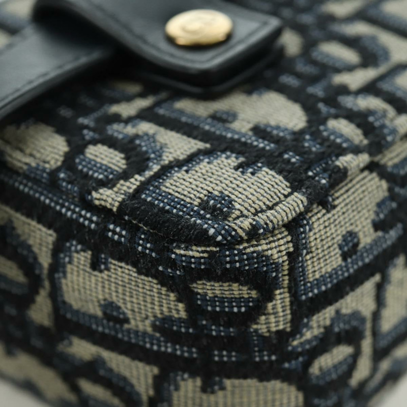 【日本直送】Christian Dior Trotter帆布腰包 海軍藍 金色 正品 BSZ700M-16