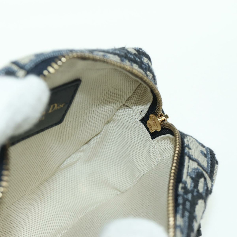 【日本直送】Christian Dior Trotter帆布腰包 海軍藍 金色 正品 BSZ700M-20
