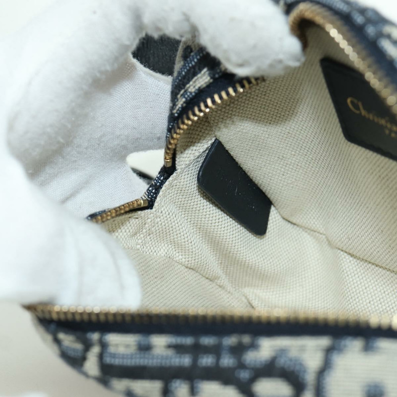 【日本直送】Christian Dior Trotter帆布腰包 海軍藍 金色 正品 BSZ700M-21