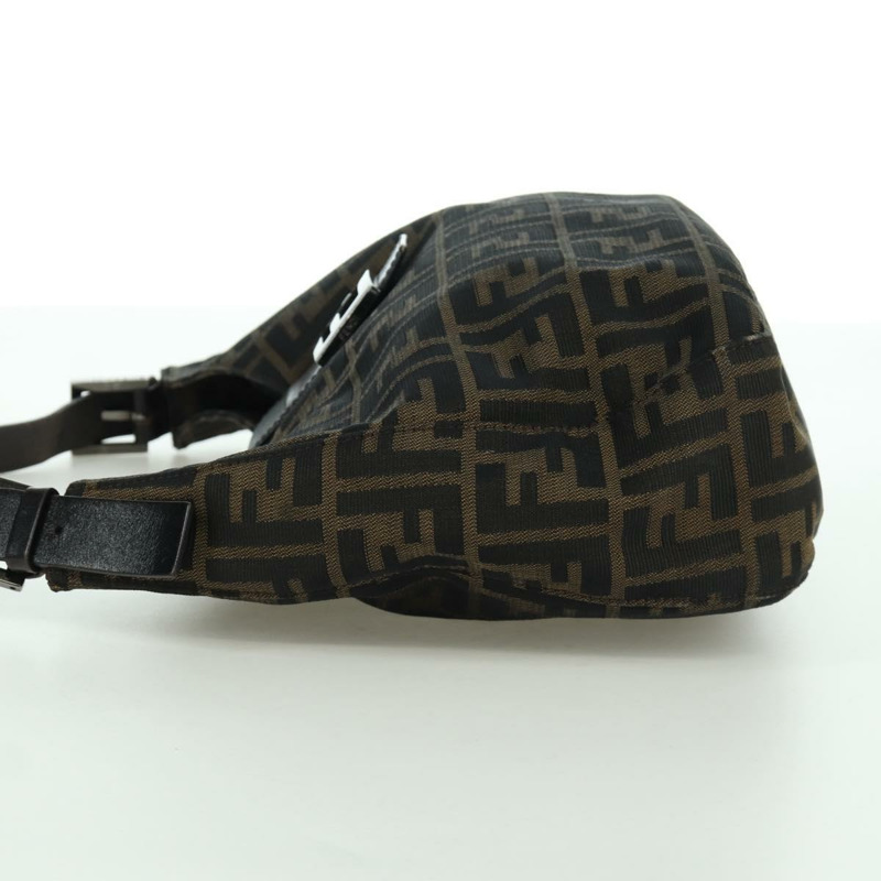 【日本直送】FENDI Zucca帆布Mamma Baguette單肩包 棕色/黑色 正品 YKZ798SAV-2