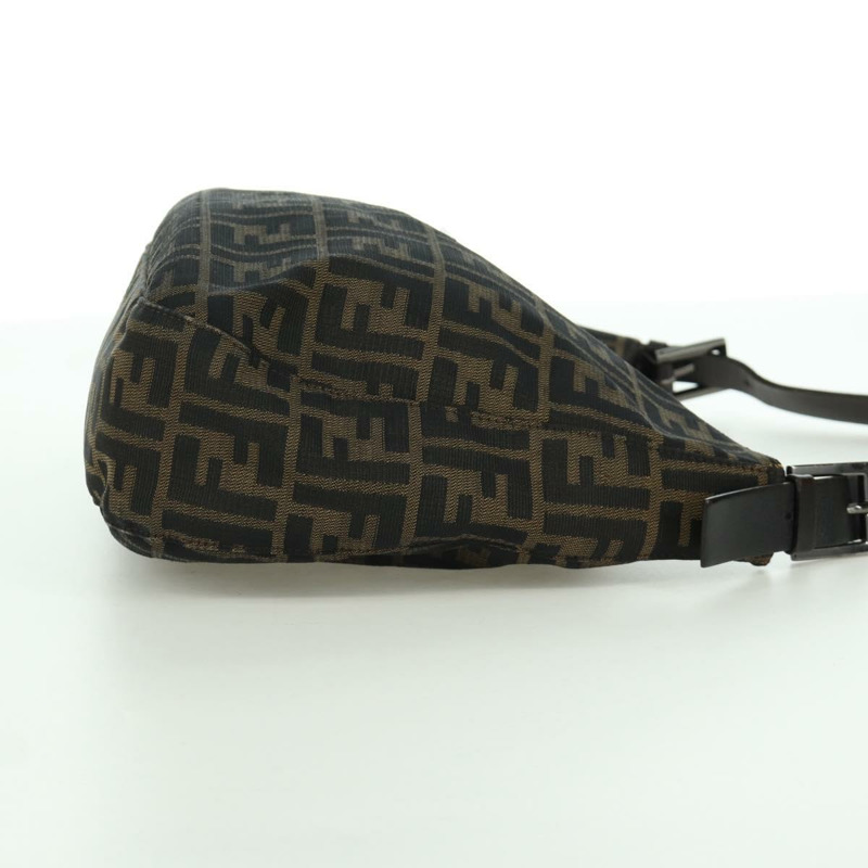 【日本直送】FENDI Zucca帆布Mamma Baguette單肩包 棕色/黑色 正品 YKZ798SAV-3
