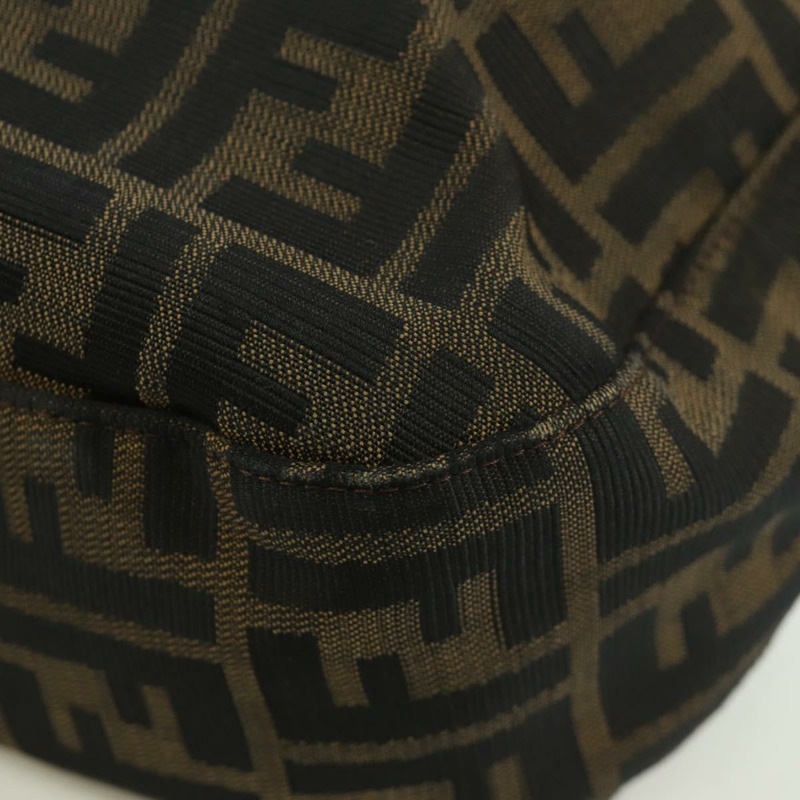【日本直送】FENDI Zucca帆布Mamma Baguette單肩包 棕色/黑色 正品 YKZ798SAV-15