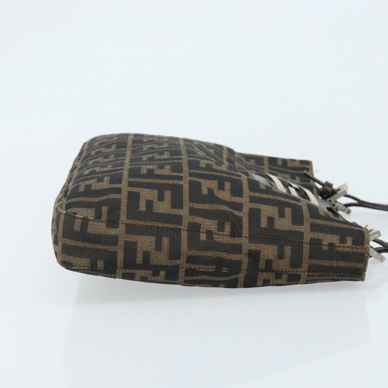 【日本直送】FENDI Zucca帆布手提包 棕色/黑色 正品 BAZ212A-2
