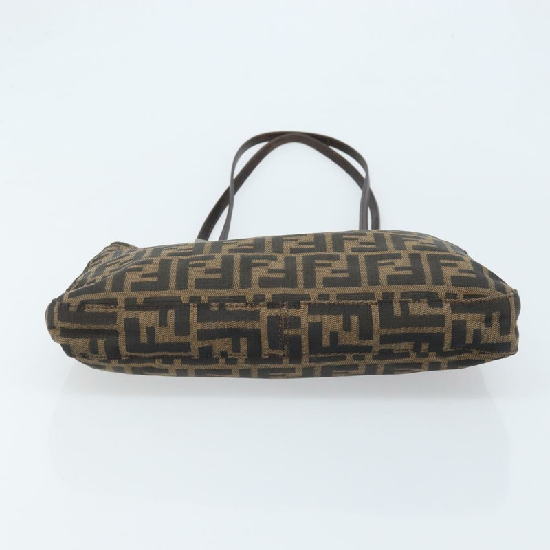 【日本直送】FENDI Zucca帆布手提包 棕色/黑色 正品 BAZ212A-4