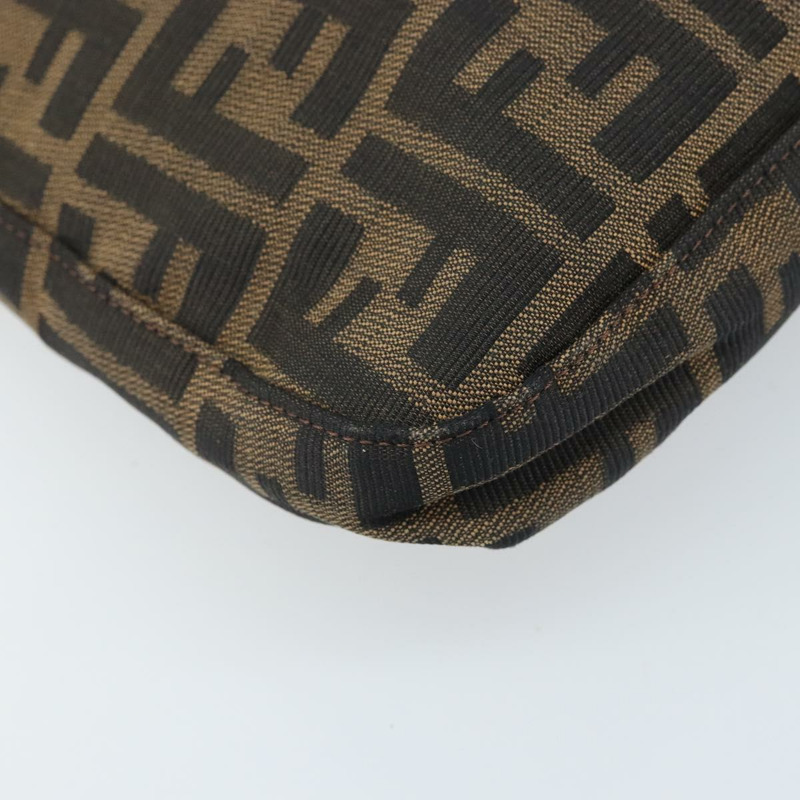 【日本直送】FENDI Zucca帆布手提包 棕色/黑色 正品 BAZ212A-15
