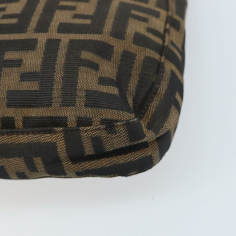 【日本直送】FENDI Zucca帆布手提包 棕色/黑色 正品 BAZ212A-16