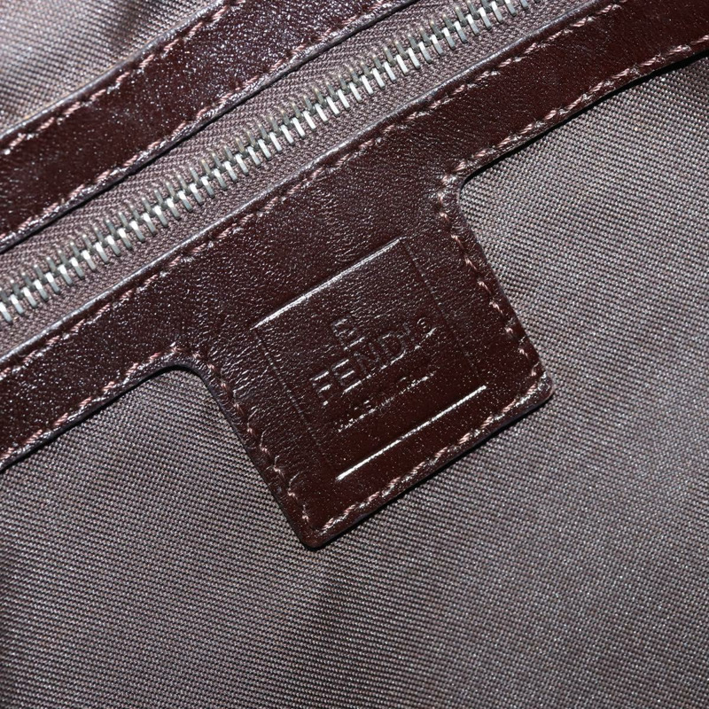 【日本直送】FENDI Zucca帆布手提包 棕色/黑色 正品 BAZ212A-19