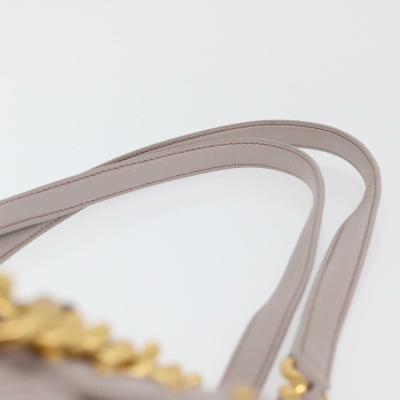 【日本直送】Miu Miu 鏈條單肩包 皮革 金色 紫色 灰色 正品 175512A-7