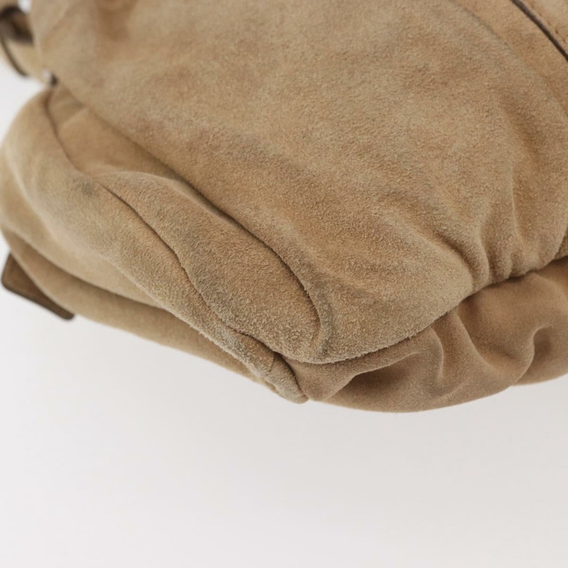 【日本直送】SAINT LAURENT Mombasa 單肩包 麂皮 米色 銀色 正品 175570A-11