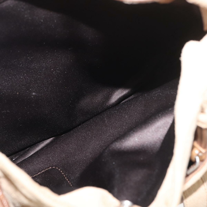 【日本直送】SAINT LAURENT Mombasa 單肩包 麂皮 米色 銀色 正品 175570A-16