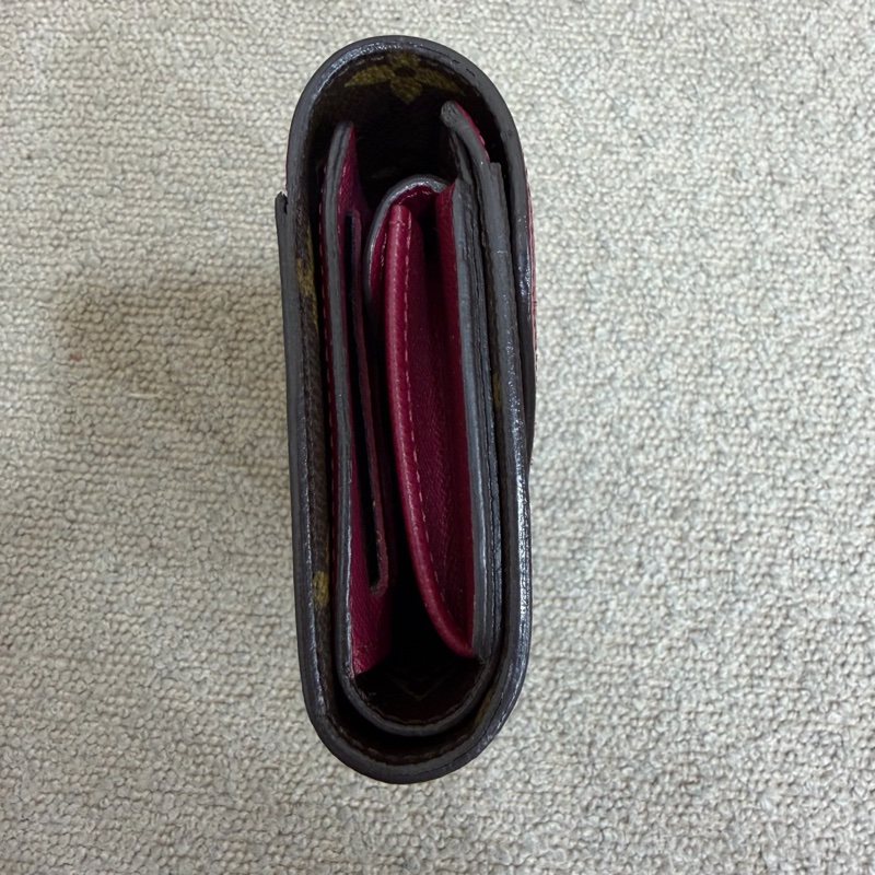 Louis Vuitton 路易威登老花拼水波紋三折錢夾 14年底長13.5cm  附件：盒-3