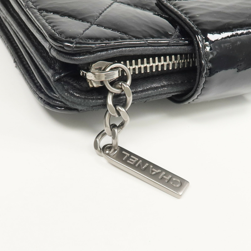 CHANEL 漆皮皮革Wallet錢包-11