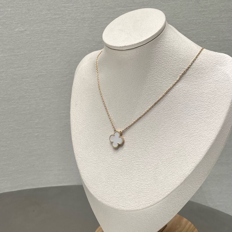 VCA Van Cleef & Arpels/梵克雅寶 Alhambra Vintage幸運四葉  白貝母 24 年-1