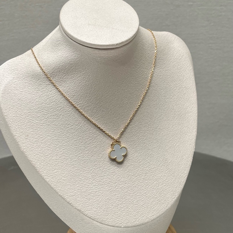 VCA Van Cleef & Arpels/梵克雅寶 Alhambra Vintage幸運四葉  白貝母 24 年-3