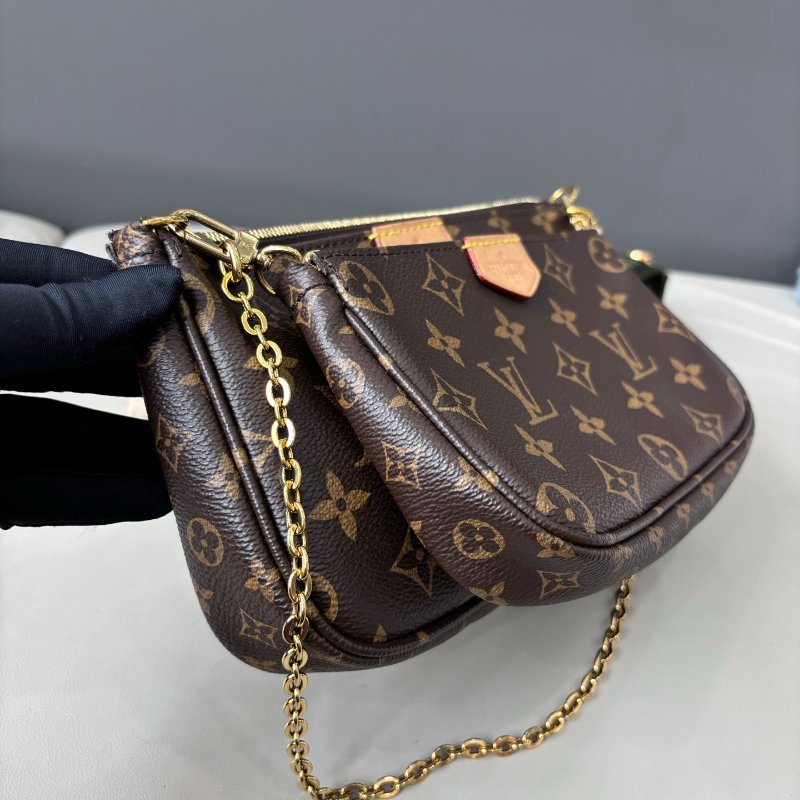 芯片款 路易威登/Louis Vuitton 綠肩帶老花五合一-2