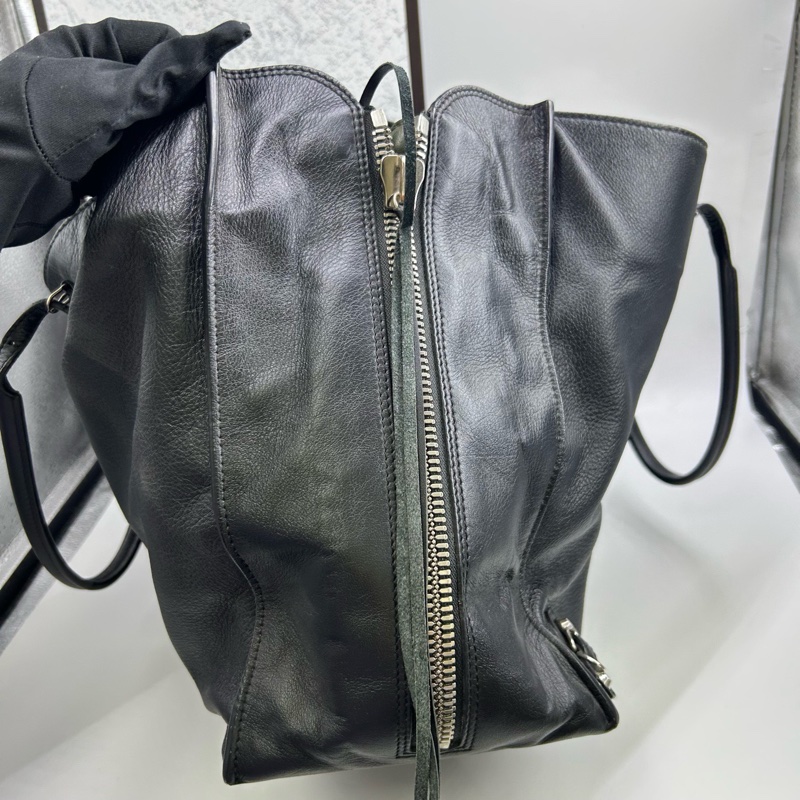 Balenciaga • 經典黑色Papie 牛皮機車托特包-5