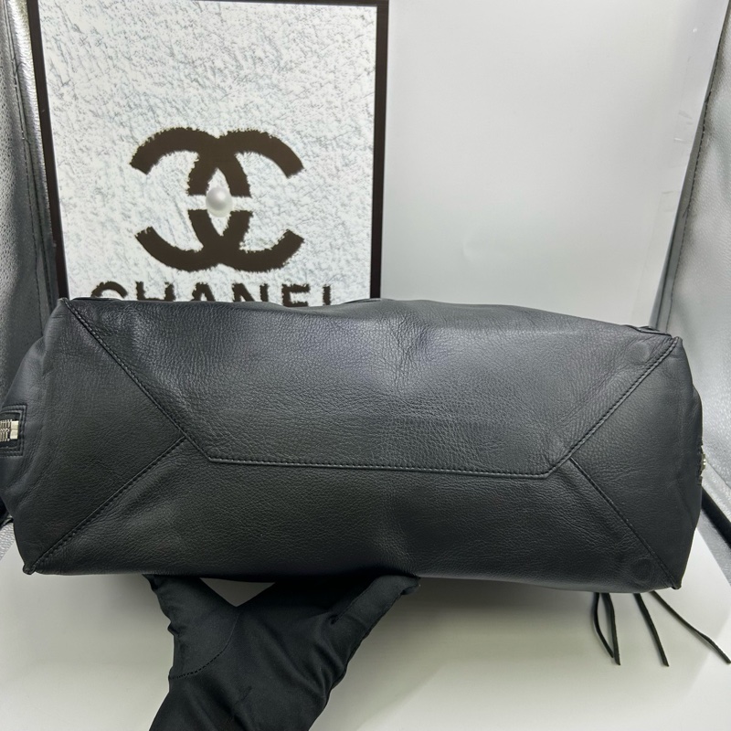 Balenciaga • 經典黑色Papie 牛皮機車托特包-7