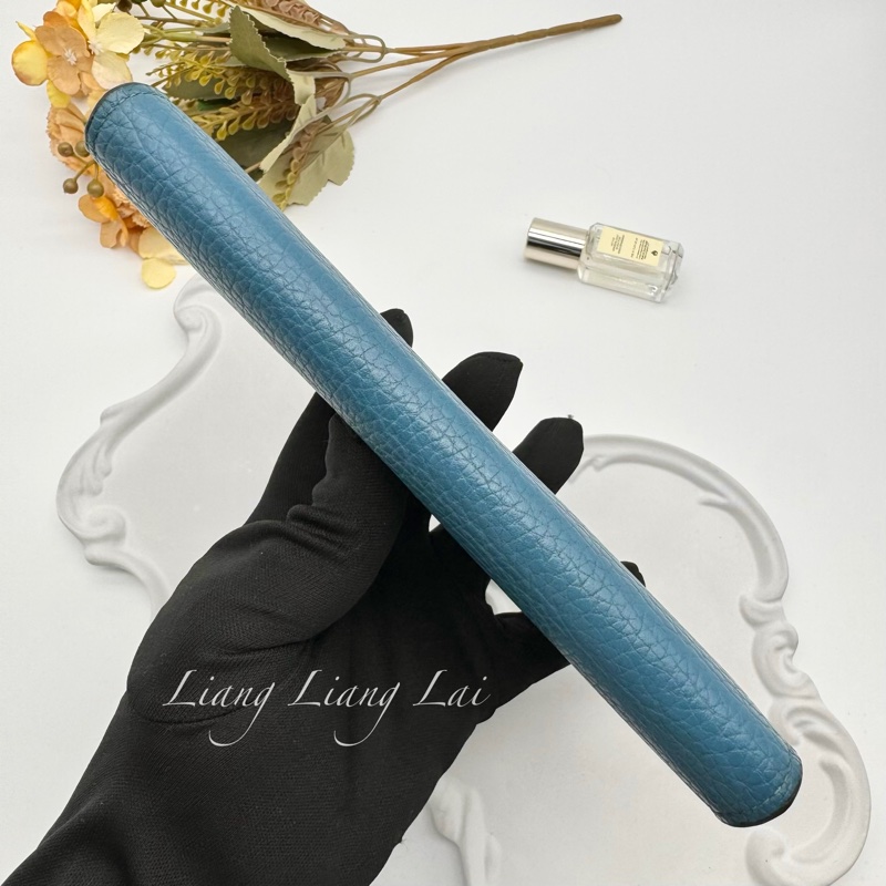 LOUIS VUITTON LV 荔枝紋牛皮藍綠色長夾-20