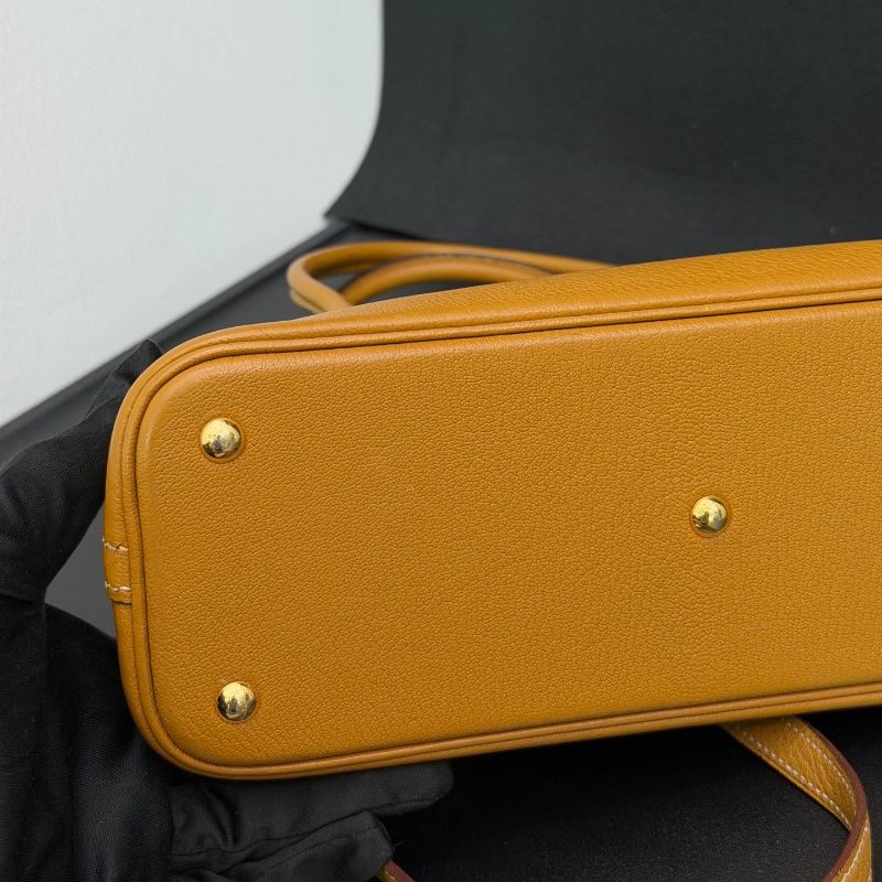 愛馬仕Bolide27 沙灘金 山羊皮 手提包-8